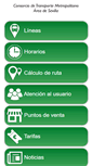 Mobile Screenshot of consorciotransportes-sevilla.com